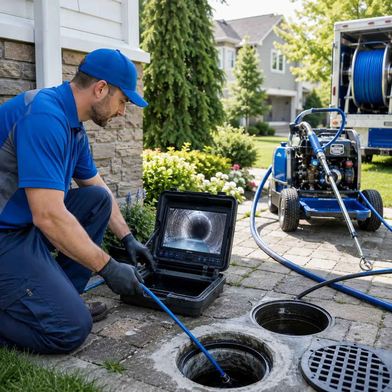 Outdoor drain cleaning professionals serving Olin, IA